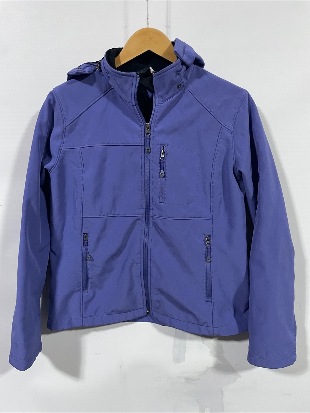 Fjallraven Women's Purple Hooded Softshell Jacket